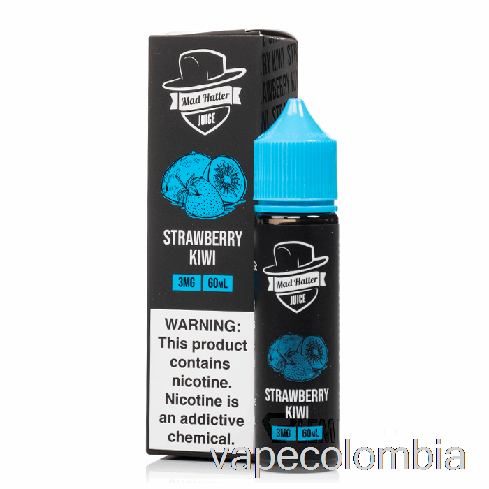 Vape Recargable Fresa Kiwi - Sombrerero Loco - 60ml 0mg